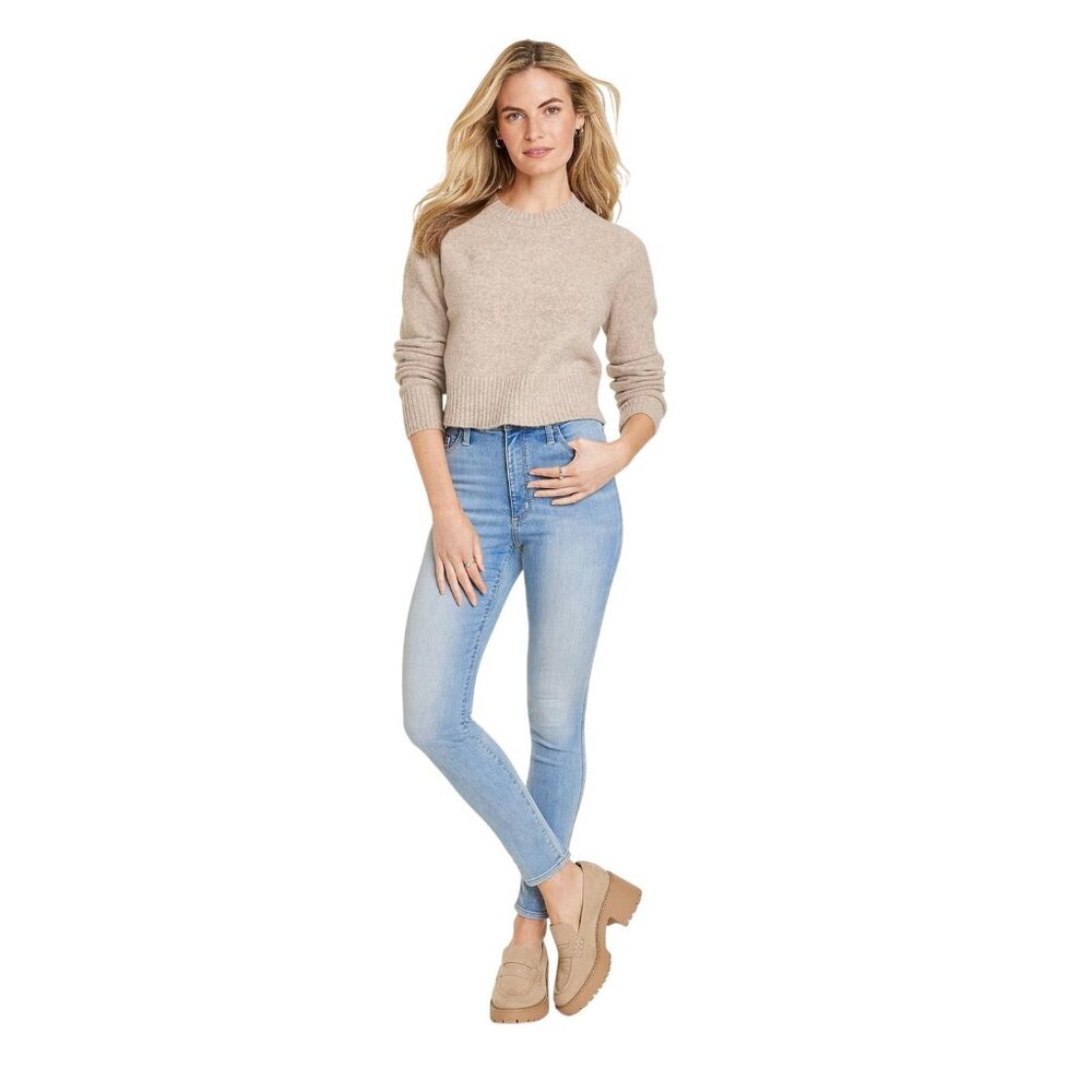 NWT Universal Thread High-Rise Skinny Jeans 88008499 Light Wash Blue 00 Short